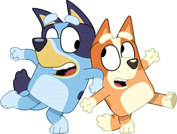 Η Bluey και η Bingo χορεύουν